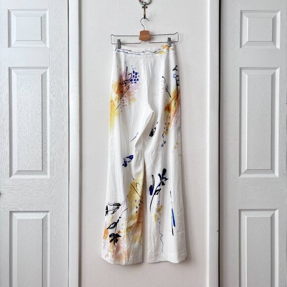 Aritzia Babaton Lincoln Floral Wide Leg Pants - Picture 6 of 7